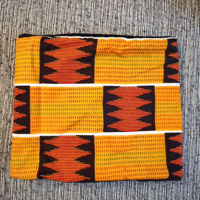Snood orange noir 