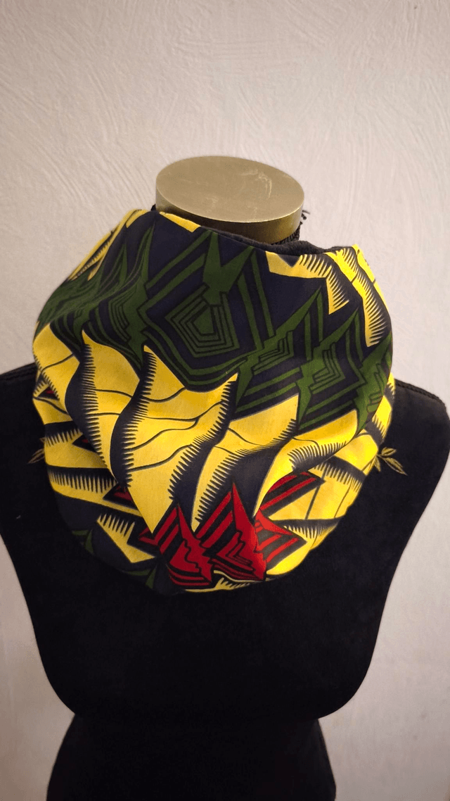 Snood vert rouge 