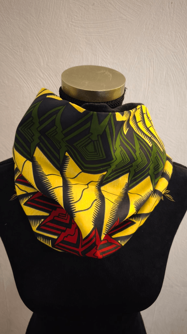 Snood vert rouge 