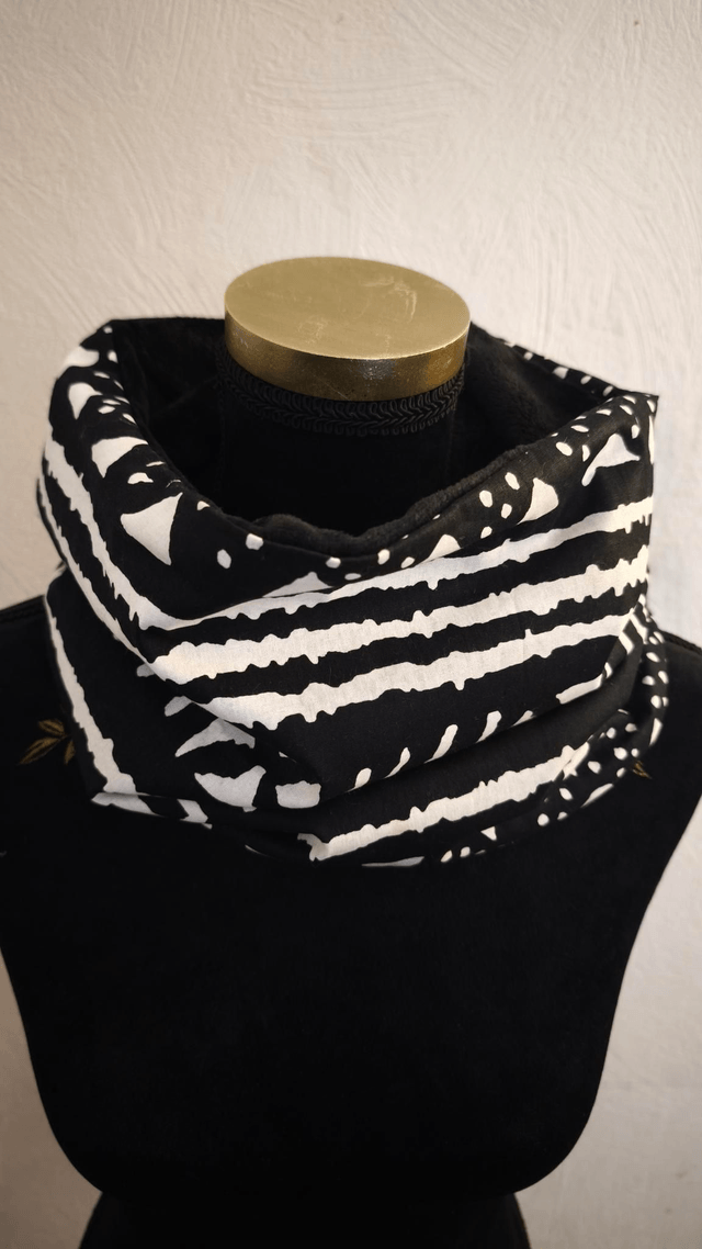 Snood bogolan noir 
