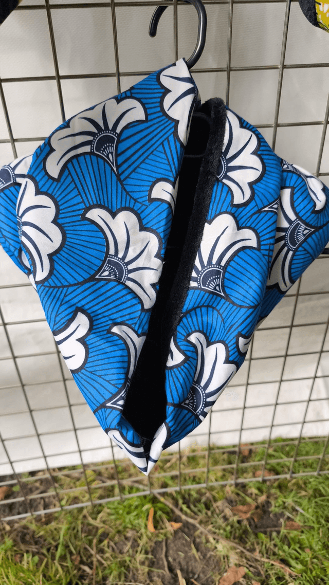 Snood fleurs bleues 
